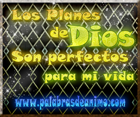 Los planes de Dios son perfectos para mi vida